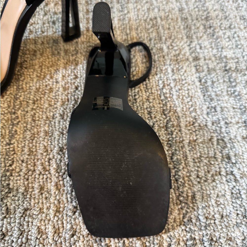Steve Madden Black Strappy Heels